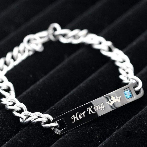 Veile Studios Rings Uloveido His Queen And Her King Black Titanium Necklace Brac Carousel 2