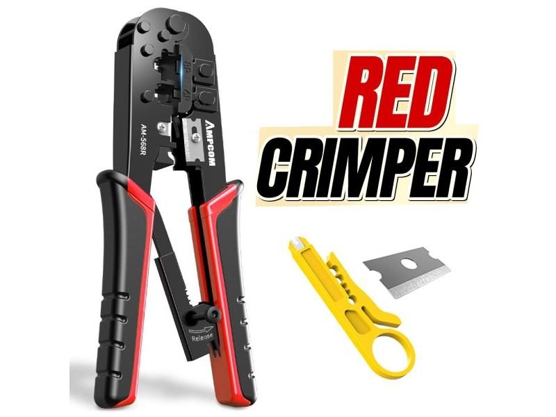 AMPCOM RJ45 Crimping Tool For 6P 8P RJ11 RJ12 RJ45 Carousel 1