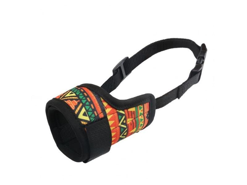 Adjustable Dog Muzzle Buckle Design Breathable High Elasticity Puppy Muzzle Pet Carousel 1