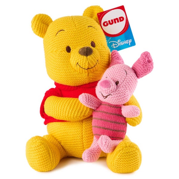 Disney x GUND - Knit Plush Winnie the Pooh & Piglet, Soft Toy, Plush Carousel 1