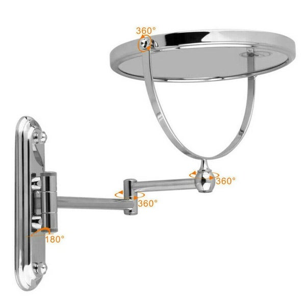Elegant Wall Mounted 1x/10x Chrome Makeup Mirror63617308684162112