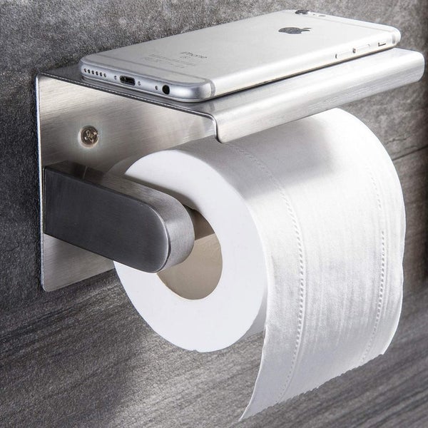 Toilet Paper Roll Holder Phone Shelf Carousel 2