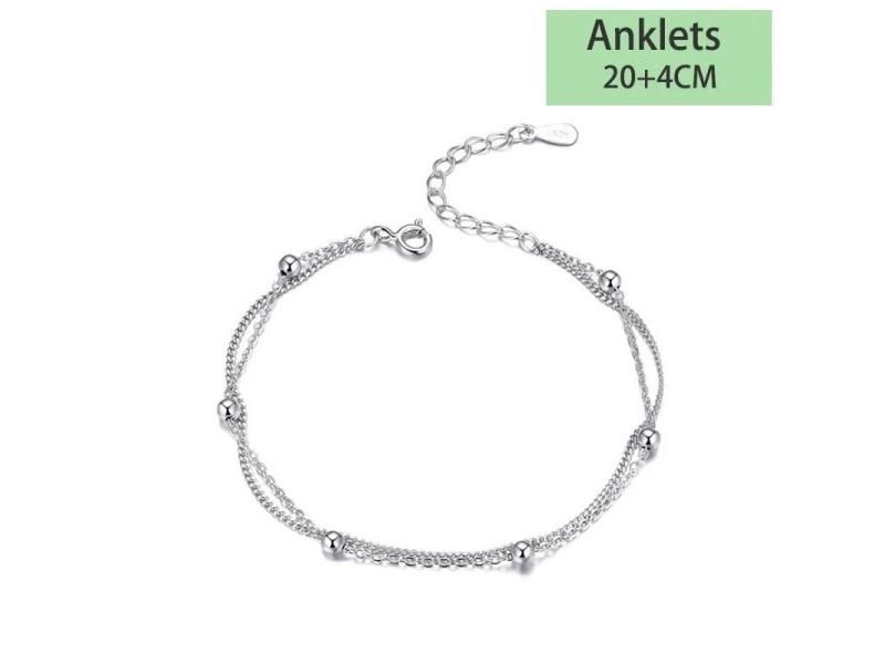 Trustdavis Authentic 925 Sterling Silver Fashion Double Layer Beads Bracelet Carousel 1