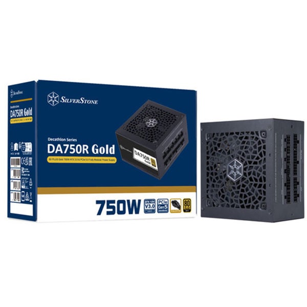 Silverstone DA750R Black 750W ATX 3.1 Power Supply 80Plus Gold - Silent running Carousel 2