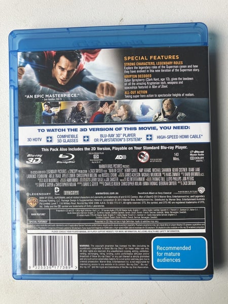 Man Of Steel (Blu Ray + 3D) (Ultimate Edition)64484903519233113