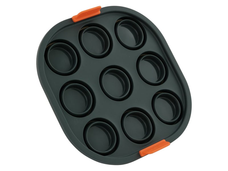 9 Cup Mini Muffin Tray Air Fryer Insert - 21cm Square Collapsible Silicone Carousel 2