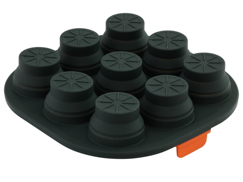 9 Cup Mini Muffin Tray Air Fryer Insert - 21cm Square Collapsible Silicone Carousel 4