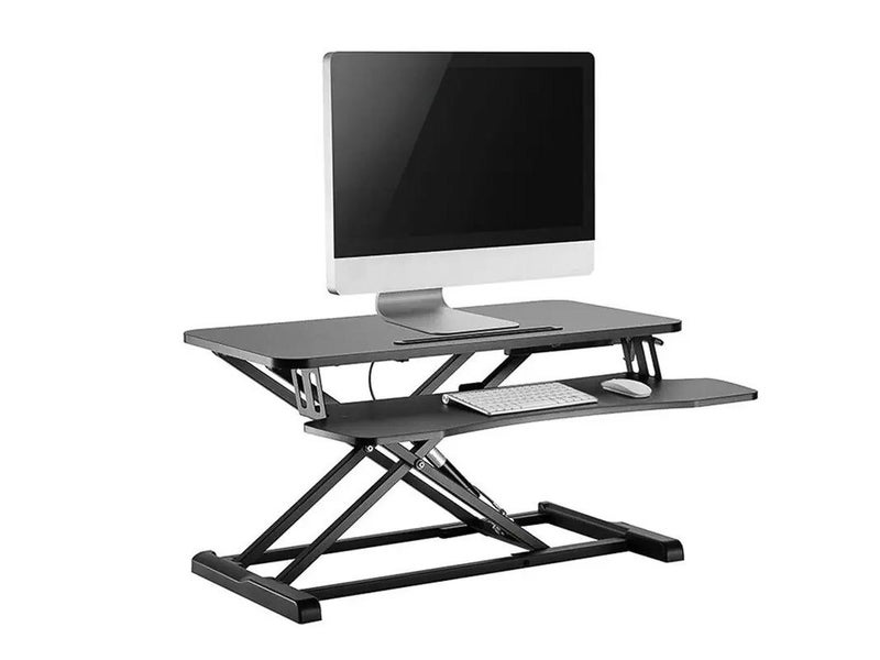 11cm to 50.5cm Adjustable Height Workstation - 0.8m Sit Stand Desk Riser Carousel 1