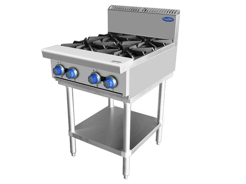 4 Burner Bench Top Stove - Natural Gas Cook Top with Stand Carousel 1