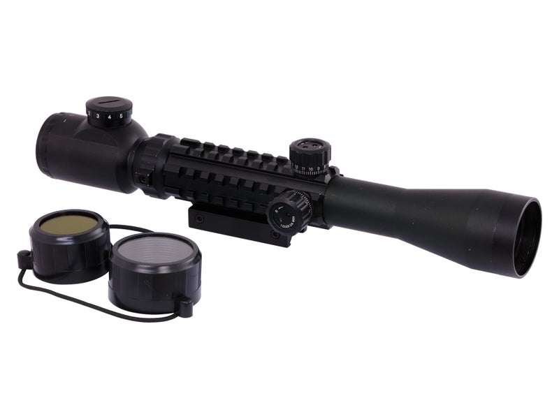 Rifle Scope 4x32 Black X-Hair Recticle Carousel 1