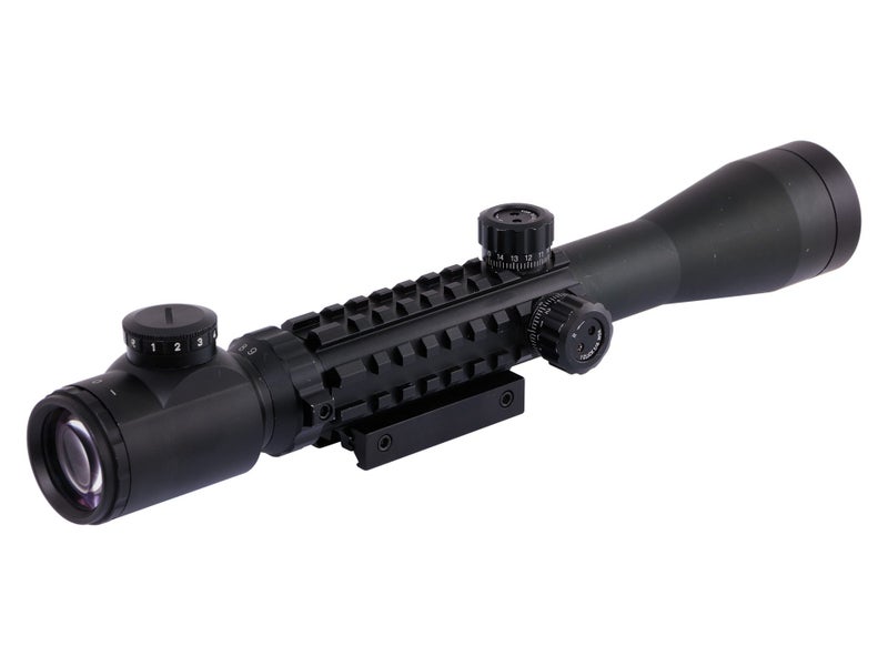 Rifle Scope 4x32 Black X-Hair Recticle Carousel 2