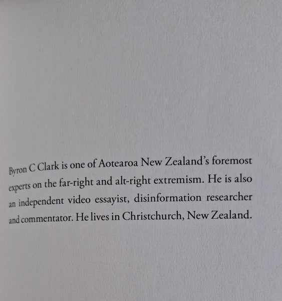 Fear: New Zealand's hostile underworld of extremists - Byron C Clark - 2023 Carousel 2