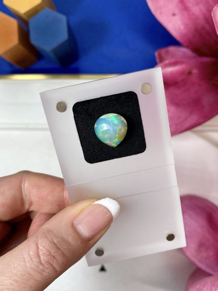 $1 RES ~ $2899 Buy Now * 3.32ct Welo Opal in a Rare Faceted Cut Carousel 1