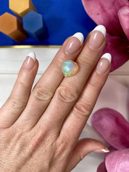 $1 RES ~ $2899 Buy Now * 3.32ct Welo Opal in a Rare Faceted Cut Carousel 7