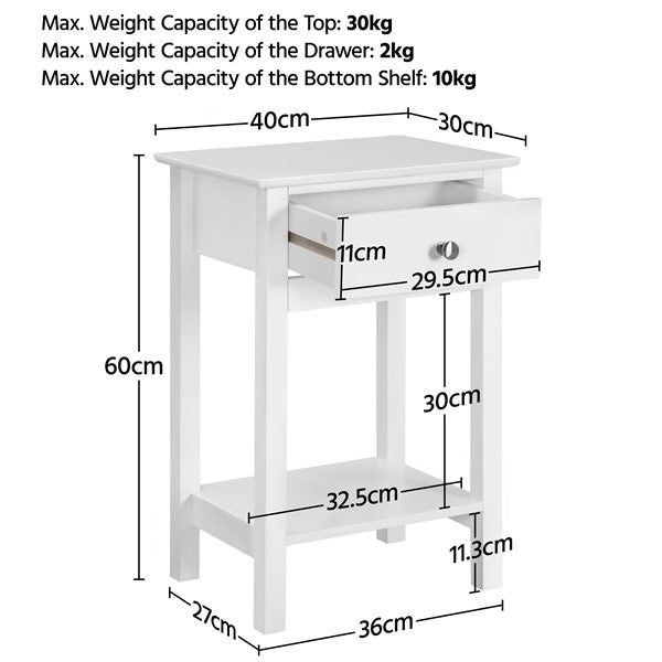 Bedside Table 1 pair Carousel 2