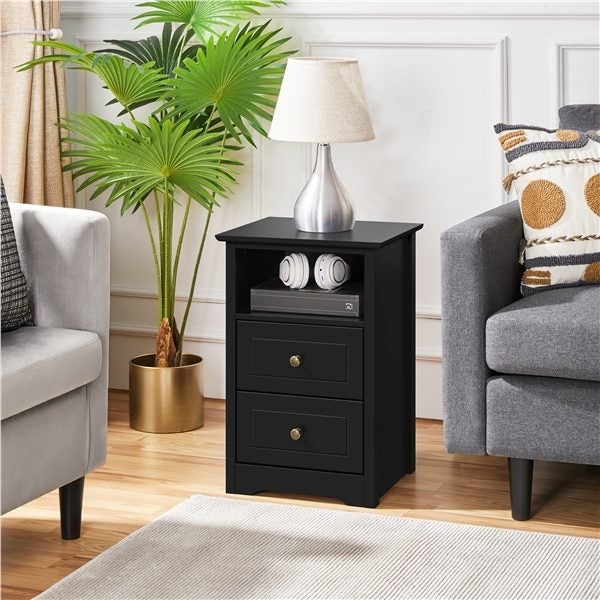 2 Drawer Bedside Table Sofa Side Table Carousel 1