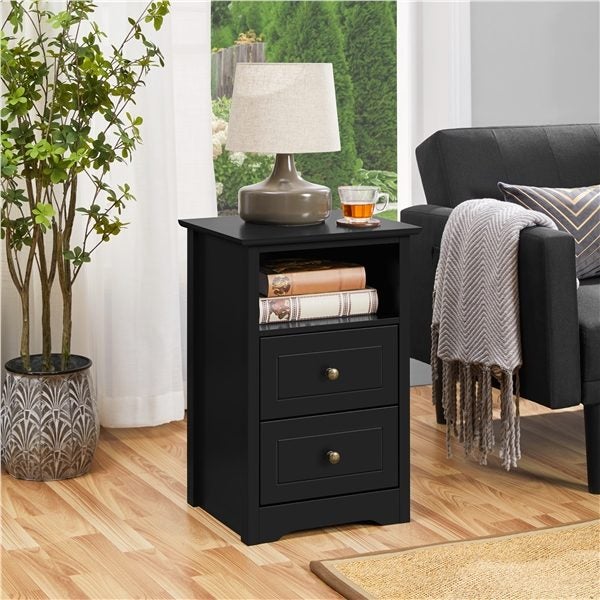 2 Drawer Bedside Table Sofa Side Table Carousel 9
