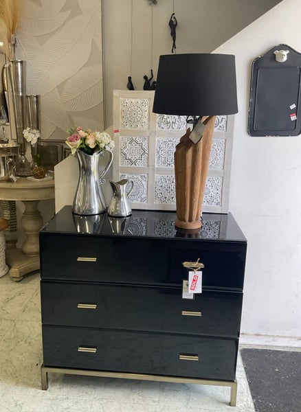 Clearance ! Wood Table Lamp Black 72 CM Carousel 2