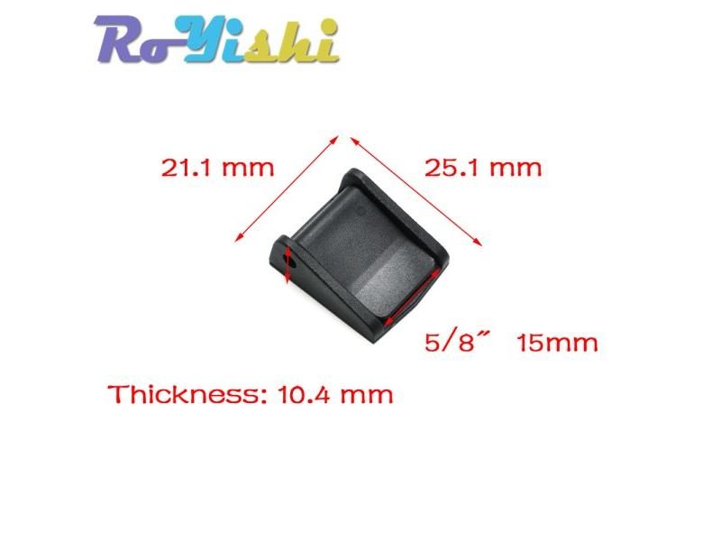 Cam Buckles Plastic Black Toggle Clip Backpack Straps Webbing 5/8" 3/4" 1" Carousel 1