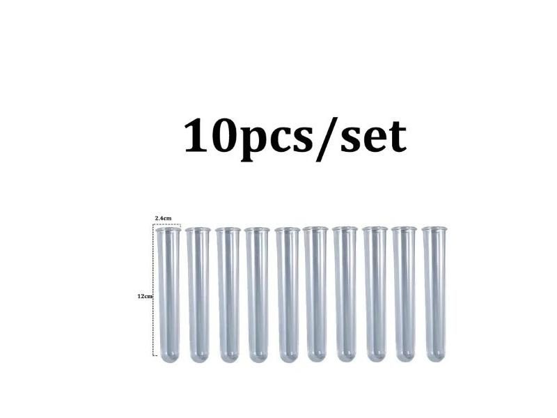 3/5/8/10Pcs Acrylic/Plant Incubator/Flower Cement Pot Test Tubes Carousel 1