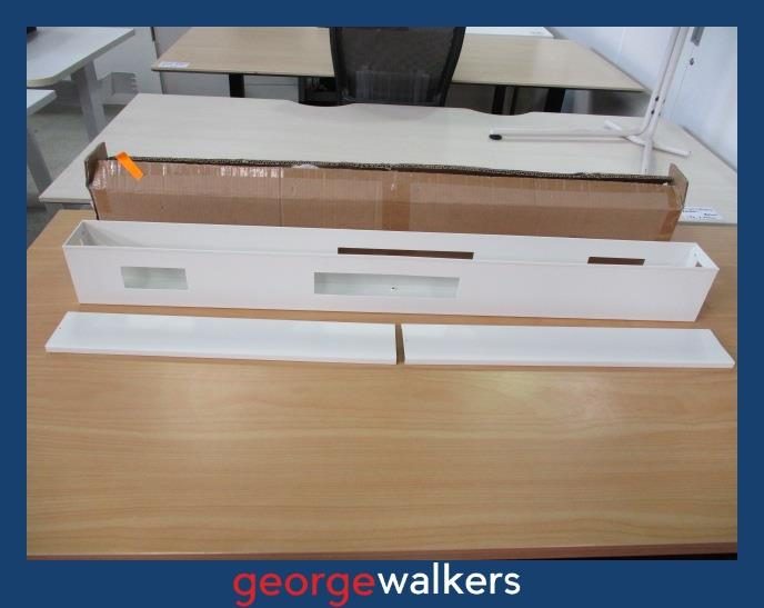 PR6067 White Metal 103cm Cable Management Tray Carousel 1