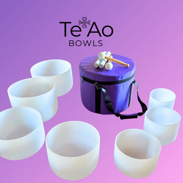 Crystal Singing Bowls 7 pcs - Sound healing Carousel 1
