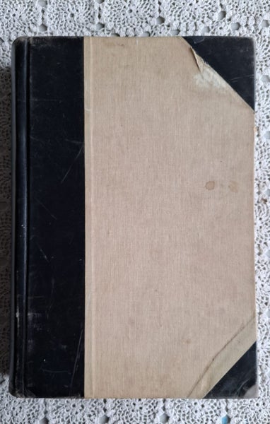 Huge old minutes book - leather and cloth covered - 350 empty pages (approx) Carousel 1