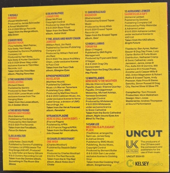 Uncut Music Magazine March 2024 Featuring Talking Heads Carousel 3