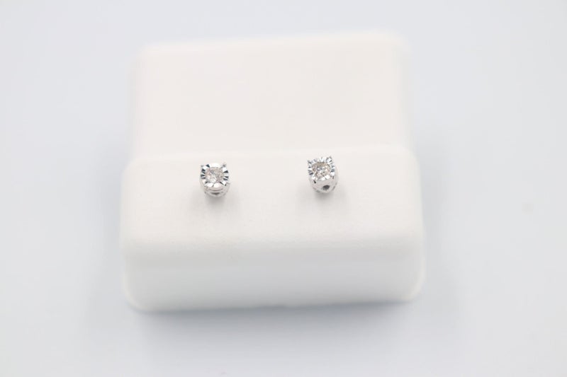 10K Gold Diamond Studs TDW 0.12 ct Carousel 2