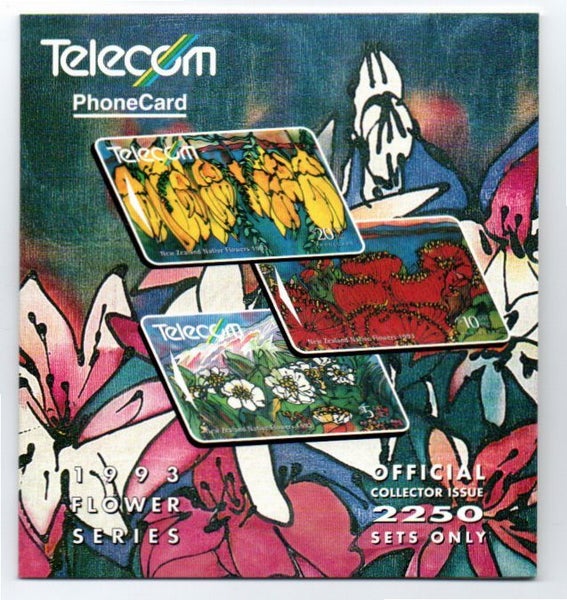 Flower Series 1993 Phone cards and folder Carousel 1