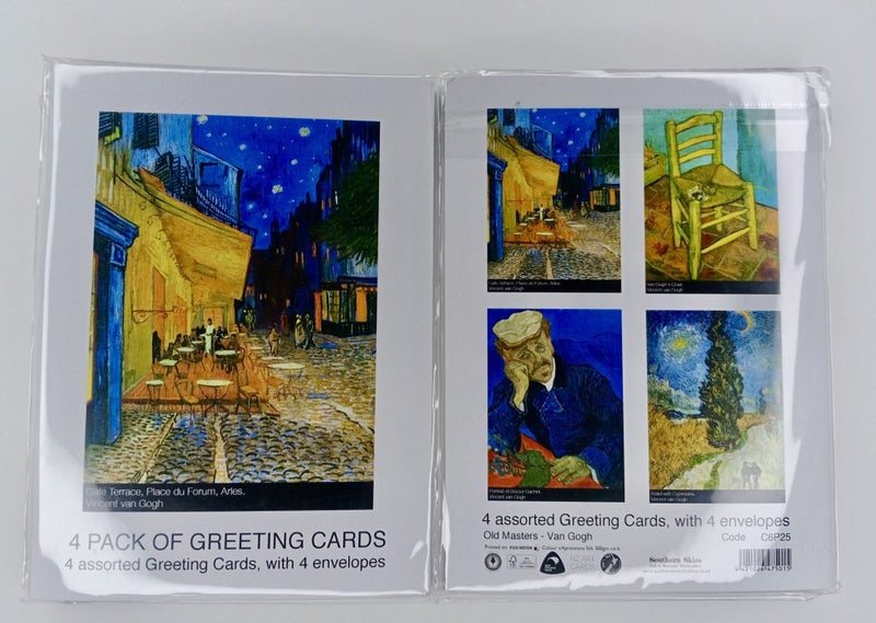 Vincent Van Gogh Art - 4 Blank Greeting Cards & Envelopes64209654762882112