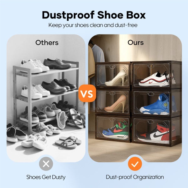 15PCS Shoe Storage Box Cabinet Carousel 13