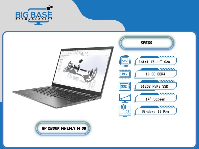 HP ZBook Firefly 14 G8 – i7 11Gen | 16GB RAM | 512GB SSD64167832027522110