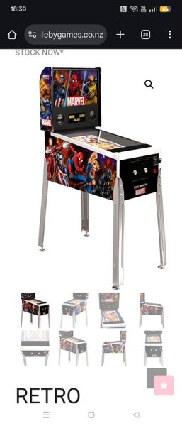 Marvel pinball game Carousel 1