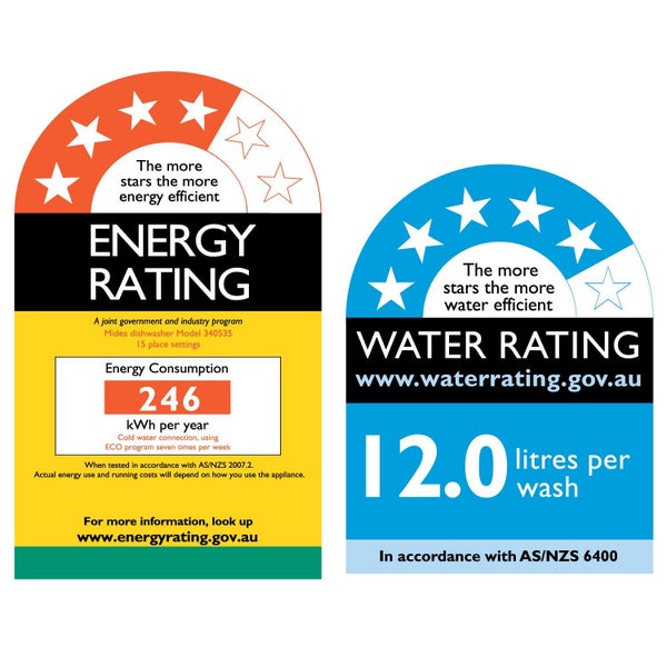 Midea 15 Place Dishwasher 60cm SS WiFi - Hydra Smart Carousel 5