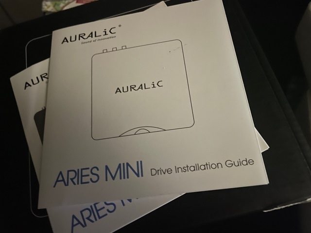 Auralic ARIES MINI -for parts/ repair only (won't power up...) Includes PSU etc.636173007189771129