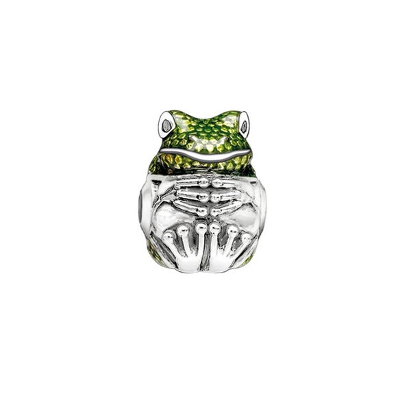 925 Sterling Silver Frog Bead Charm European Diy Jewelry Accessory For Women ... Carousel 1