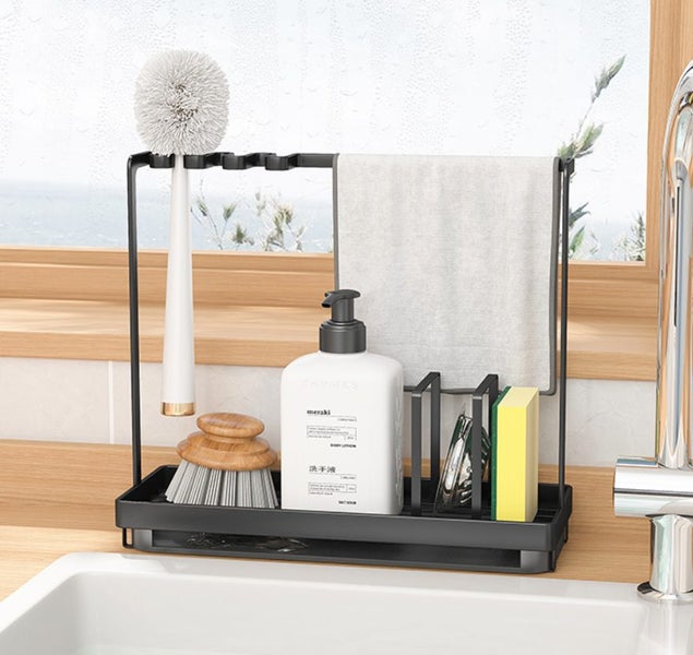 Kitchen Draining Rack Cosmetic Organizer Carousel 1