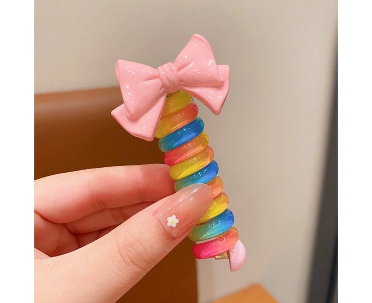 Phone line hair band for women high ponytail fixed artifact head rope high el Carousel 1