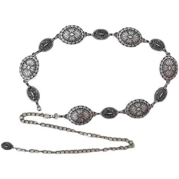 Veile Studios Large & Small Piece Waist Chain Silver Set Of 4 Bohemian Ethnic St Carousel 3