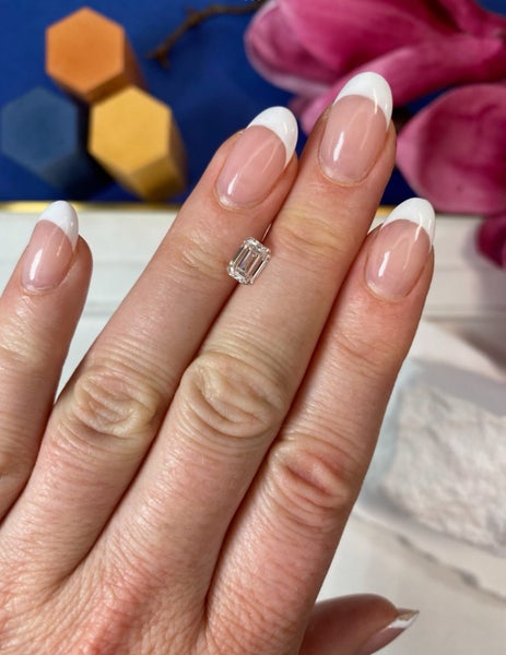 $1 RES ~ $1640 Retail Value * 1.20ct White Diamond Emerald Cut VS2 Carousel 2