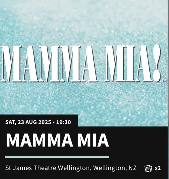Mamma Mia *FRONT ROW* Sat 23rd Aug Wellington Carousel 1