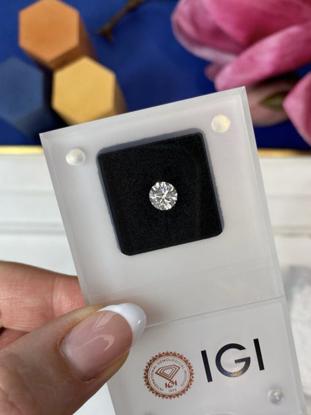 $1 RES ~ $1590 Retail * 1.03ct Diamond Round Brilliant Carousel 2