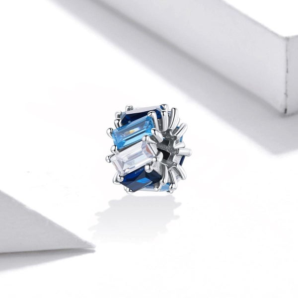 Veile Studios 925 Sterling Silver Blue Zircon Cube Beads For Diy Bracelets & Nec Carousel 2