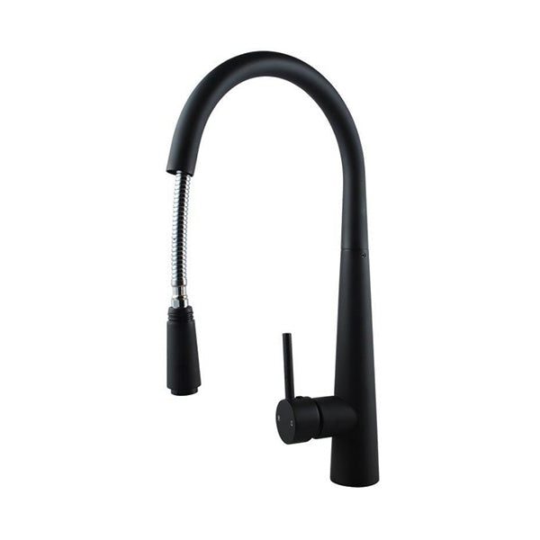 Black Kitchen Sink Mixer Tap Round Pull Out Tap Laundry Sink Faucets Carousel 2
