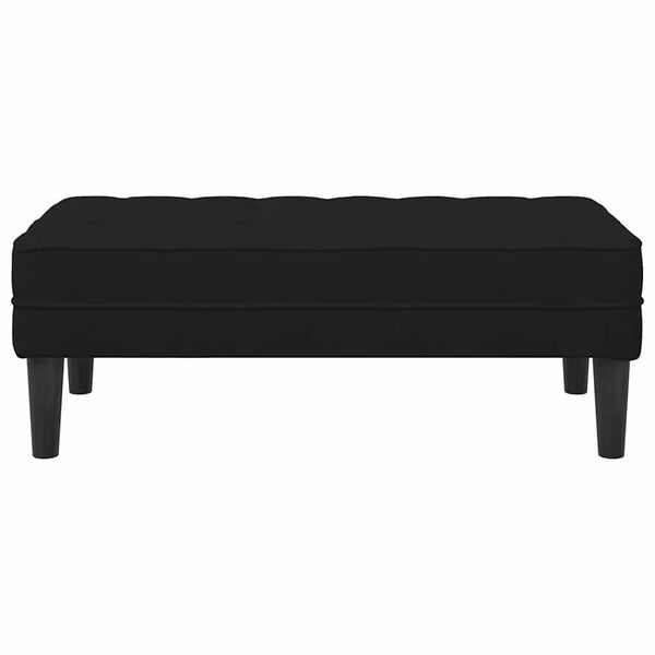 Bench Black 113 X 57 X 39 Cm Velvet Axbbokpt Carousel 2