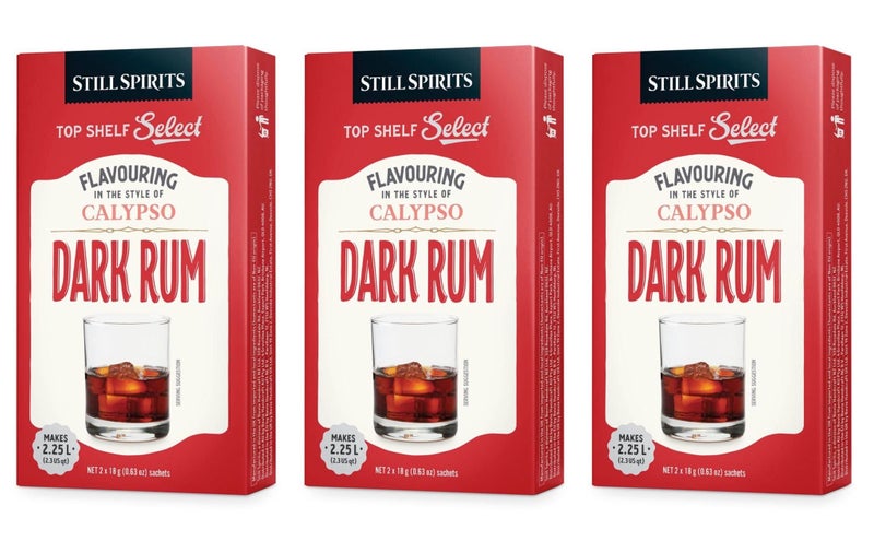 Still Spirits Top Shelf Select Calypso Dark Rum Essence 3 PK Brew Distilling Carousel 1