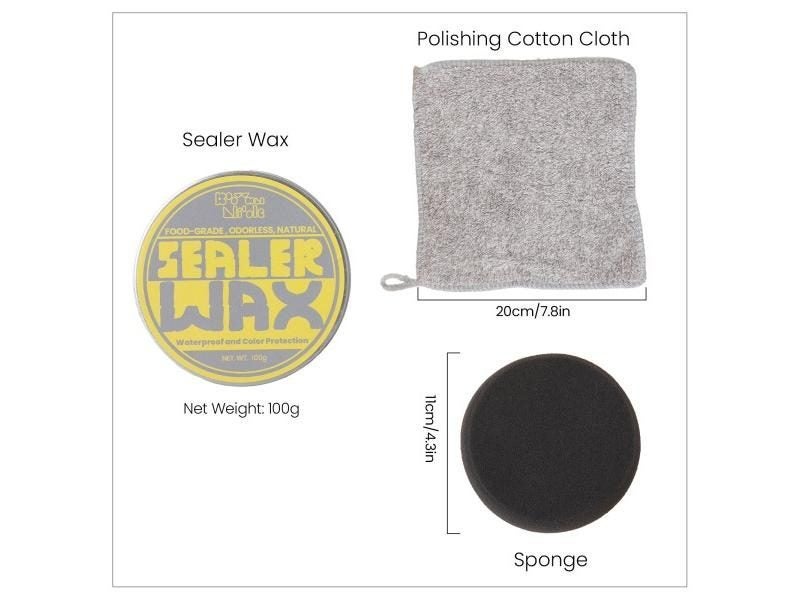 Natural Food Grade Sealer Wax Sets For Jesmonite Concrete Gypsum Plaster Carousel 1