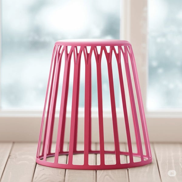 PERU Reversible Stool / Bin PINK Carousel 6