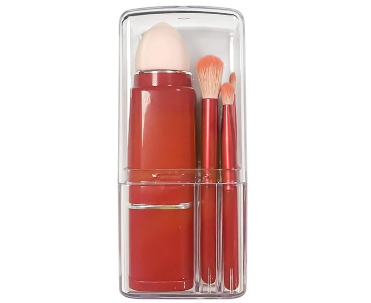 8 in 1 Travel Loose Powder Brush, Angled Brush, Eyeshadow Brush, Beauty Spong Carousel 1